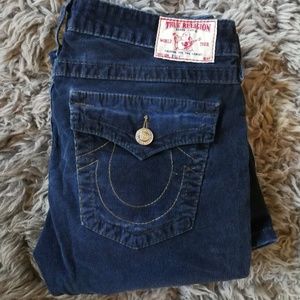 TRUE RELIGION BILLY CORDUROY PANTS 30